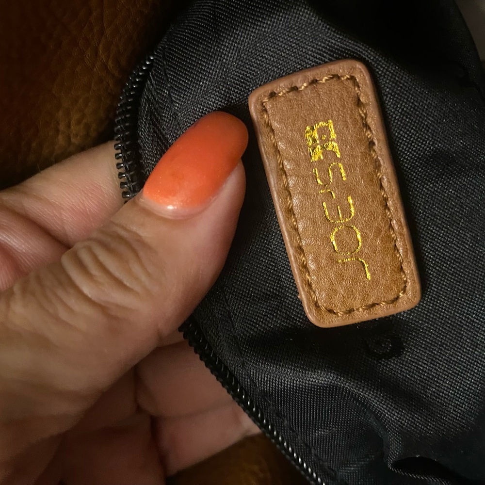 ❌❌ SOLD ❌❌ Joe's Jeans Faux Leather Rust Brown Crossbody Messenger Bag Purse - Picture 11 of 16